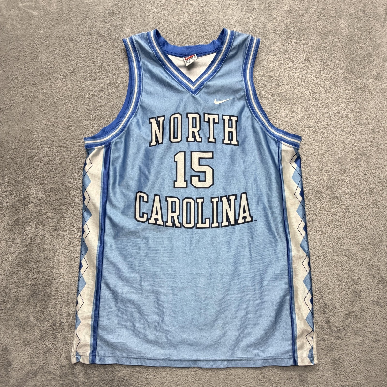 Vince Carter Vintage Nike Unc Tar Heels Jersey Size Large Mens
